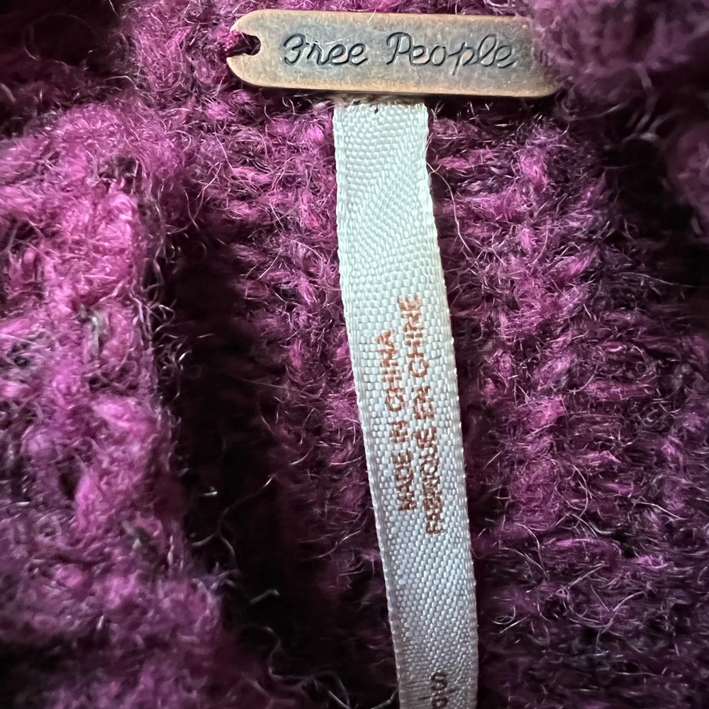 Free People Raspberry Sweater Tunic - Picture 3 of 3